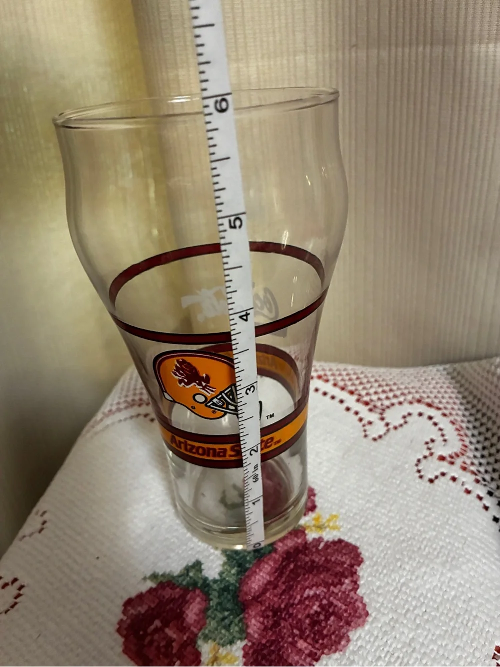 Arizona State Sun Devils Coca-Cola Gold & Maroon Pint Glass